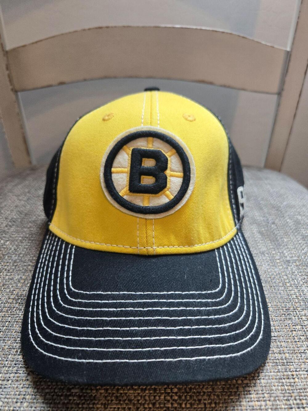 Boston Bruins Hat One Size Yellow Black NHL Hockey American Needle 1924 Patch